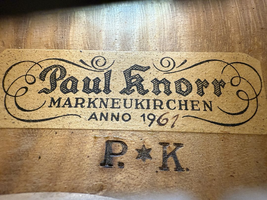 Knorr Paul - Markneukirchen Anno 1961 - G-810